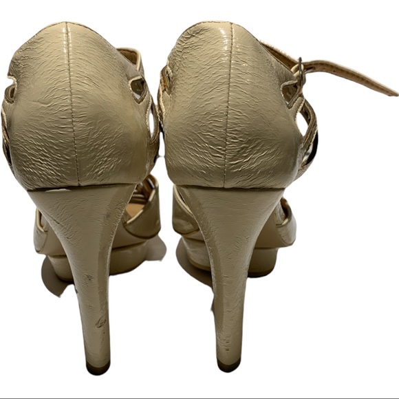 ASOS Beige Patent Leather Stiletto Shoes - Picture 6 of 8